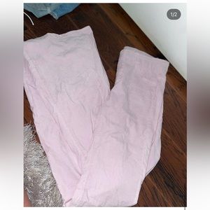 Pink couderoy pants